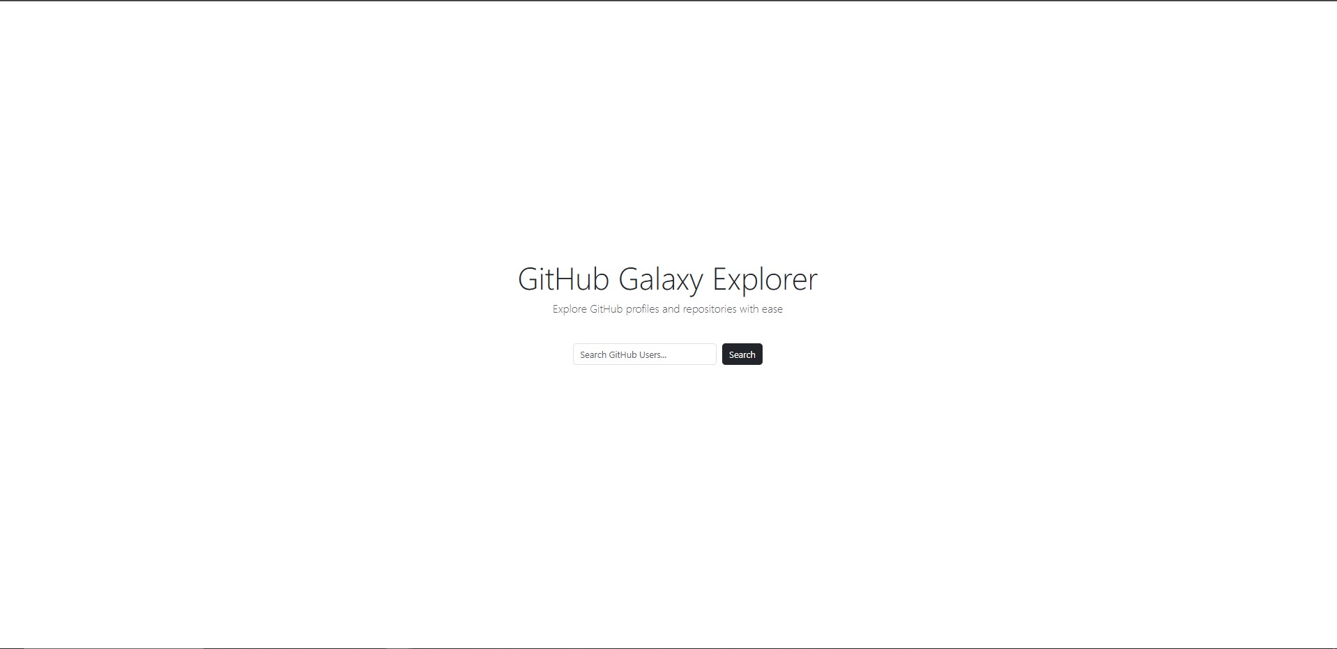 Github Galaxy Homepage